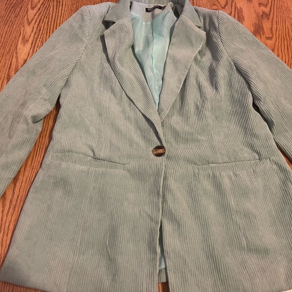 NASTY GAL Suit Up Corduroy Blazer, Size 6 - Picture 3 of 5